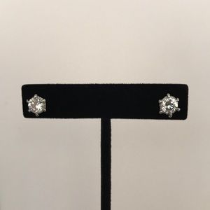 Stainless Steel post cz Earrings